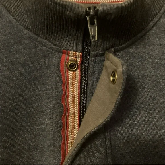 Orvis Men's Blue Quarter Zip Long Sleeve Embroider Pullover Sweatshirt Size XXL - Picture 8 of 14